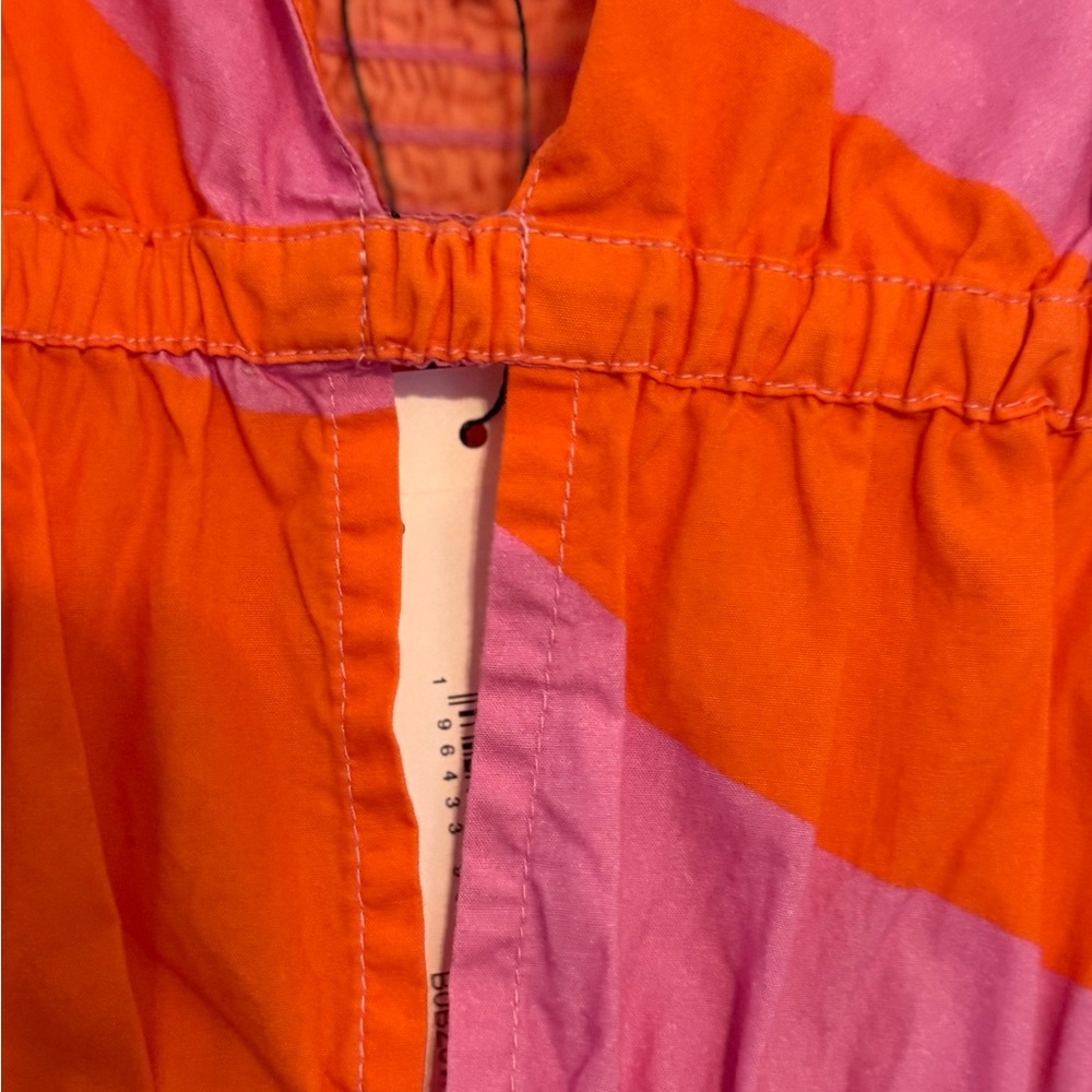 The Drop Pink and Orange Halter Maxi Sundress with slit - Picture 8 of 12